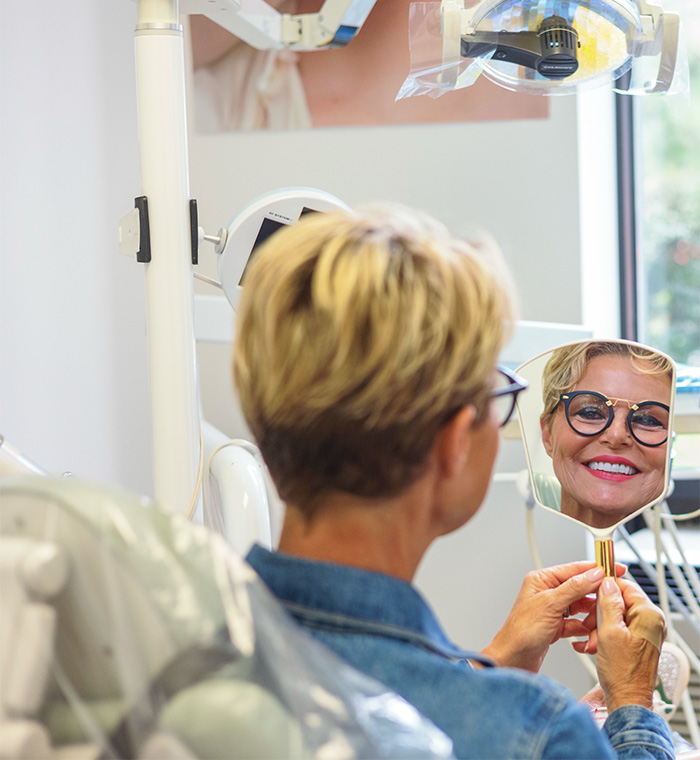 Springfield dentist Doctor Alkamary with smiling patient